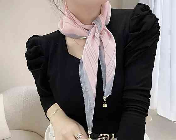 Шарф жіночий з магнітною застібкою Синій Сміла