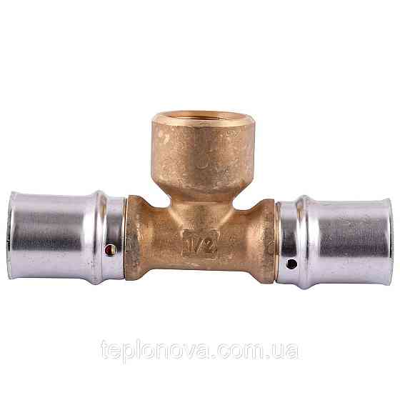 Тройник с внутренней резьбой пресс APE AP 132 20х1/2″х20 ITALY Черновцы