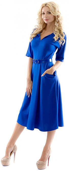 Стильне плаття з поясом (42) Київ - фото 4