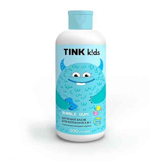 Детское средство для купания 3 в 1 Bubble Gum kids Tink 500 мл Киев