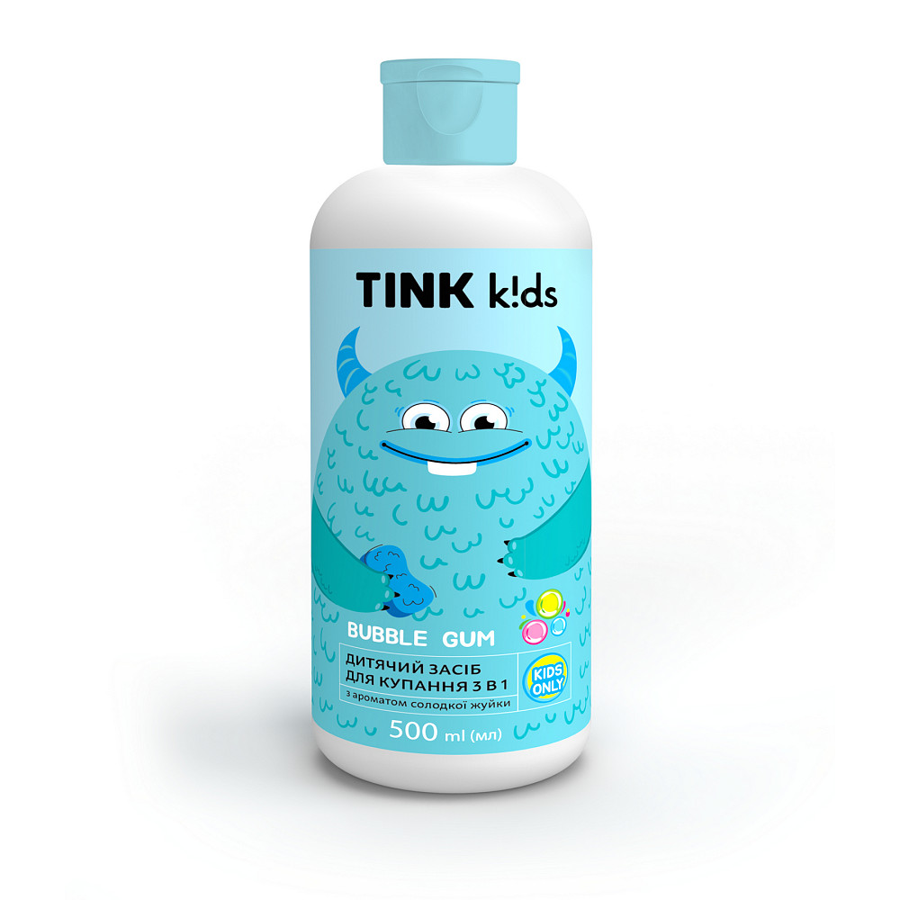 Детское средство для купания 3 в 1 Bubble Gum kids Tink 500 мл Киев - изображение 3