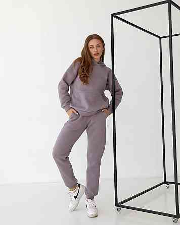 Жіночий спортивний теплий костюм оверсайз Мокко XS Харків