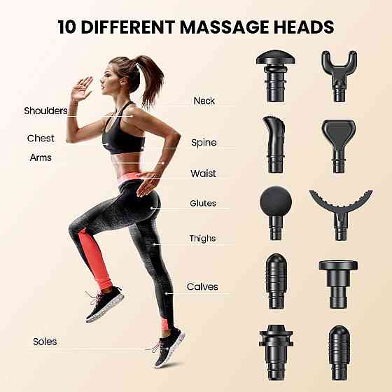 Перкусійний масажер (масажний пістолет) GOBEES Луцк