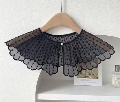 Комір знімний накладний чорний Київ - фото 1