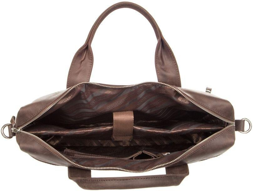 Сумка для ноутбука SHVIGEL 11026 Коричневая Киев - изображение 3