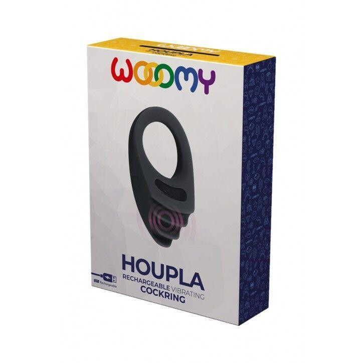 Эрекционное виброкольцо Wooomy Houpla, 10 режимов вибрации, диаметр 3 см Sex Aura Киев - изображение 3