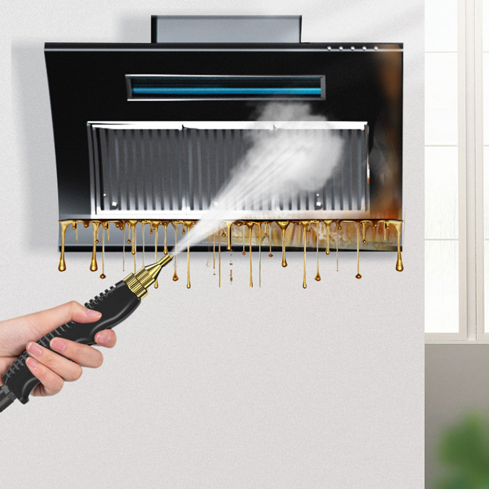 Портативный пароочиститель для дома, 2500Вт, 900мл + 4 насадки, Красный / Парогенератор для уборки / Паровой очиститель Киев - изображение 2