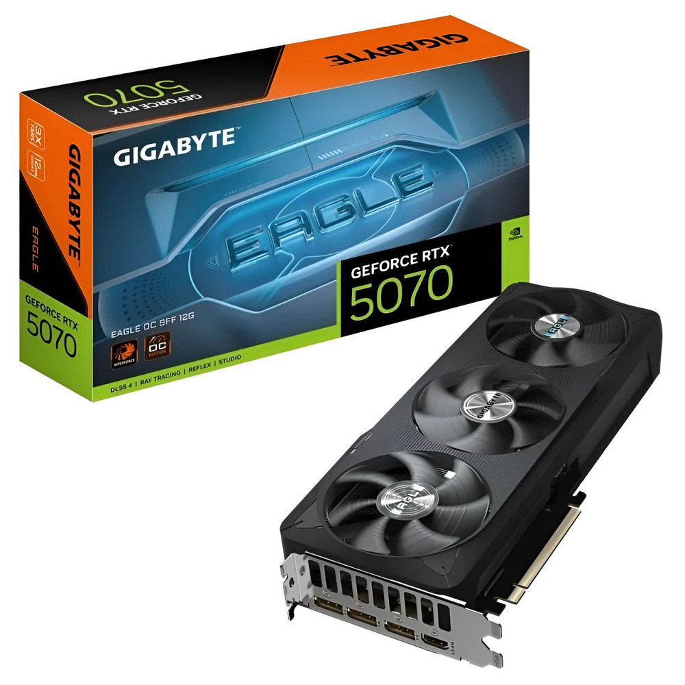 Відеокарта GF RTX 5070 12 GB GDDR7 Eagle OC Gigabyte (GV-N5070EAGLE OC-12GD) Black Харьков - изображение 10