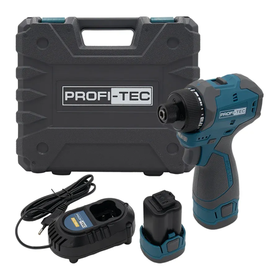 Потужний акумуляторний шуруповерт PROFI-TEC PPCD5516Q : з АКБ 2 шт-16V х 2.0 Ah + ЗП (007153) Київ