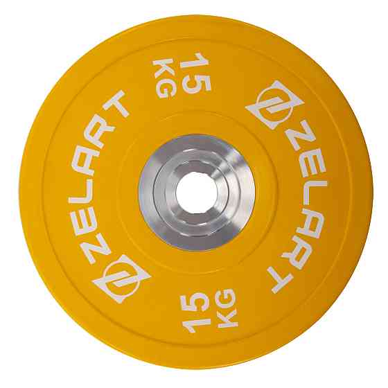 Диск бамперний для кросфіту резиновий 15 кг d-52мм Zelart-7798-15 Київ