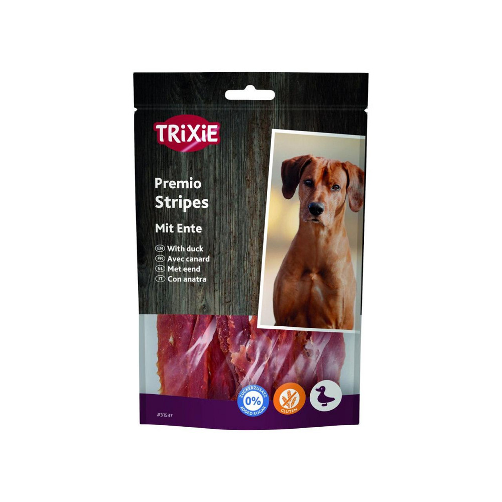 Ласощі Trixie Premio Ducky Stripes для собак шматочки з качки 100 г TX-31537 Вінниця - фото 1