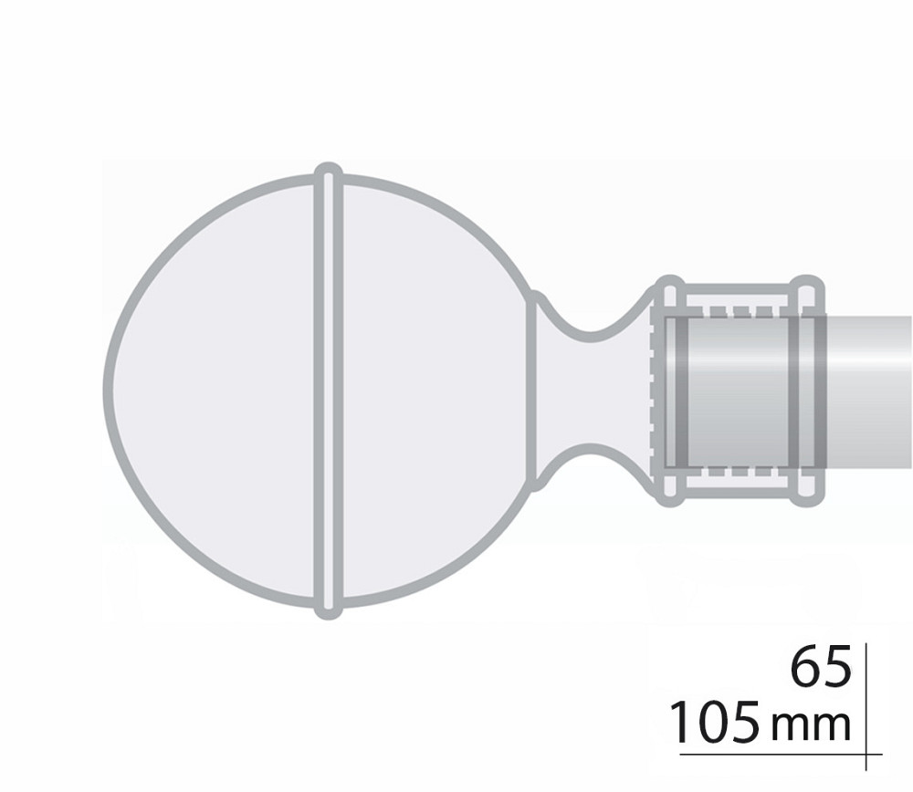 Закінчення для карнизу Orvit АРАБЕСКА 25 мм САТИН Львів - фото 2