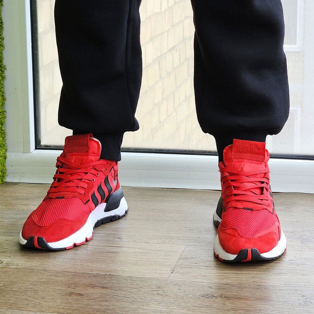 Кросівки Чоловічі Adidas Jogger Червоні Адідас Бігові (розміри: 41,42,43,44,45) Відео Огляд Дніпро - фото 8