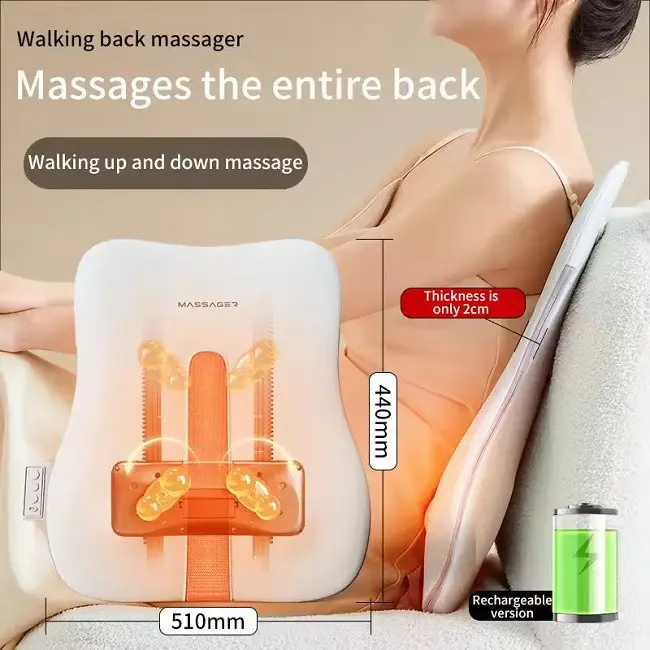 Масажна подушка для спини та попереку Benbo R16-lux (роликовий масаж, підігрів) Київ - фото 7