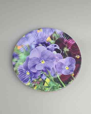 Паперова тарілка з малюнком 18 см "No 11" Фіалки 10 шт (1 пачка) Харків