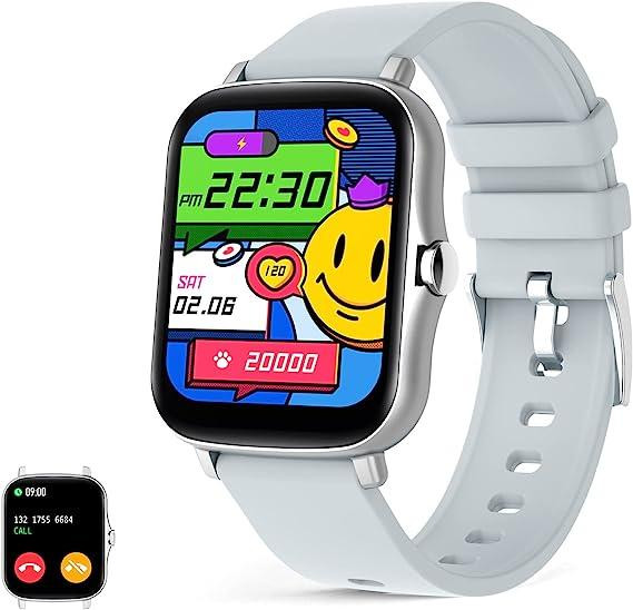 Смарт-годинник UHOOFIT Smart Watch: Bluetooth-дзвінки, Голосовий помічник, Музика — Ваш інтелектуальний стиль (Сріблястий) Київ - фото 1