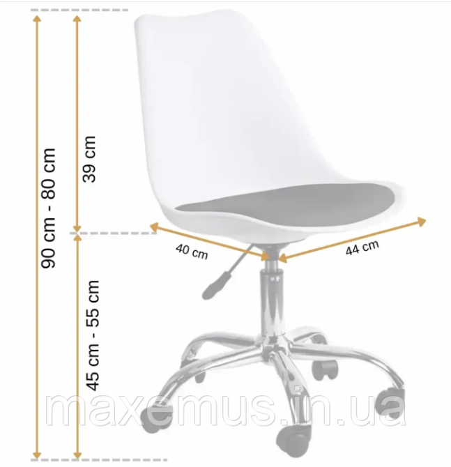 Офисное кресло для работы за компьютером В 4 87 ортопедическое кресло для дома и офиса белое Мостиска - изображение 9