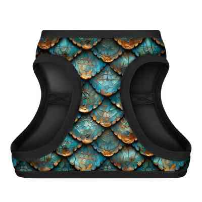 Шлей для собак WAUDOG Clothes мягкая с QR адресником "Луска" S2 (228-0179) Винница