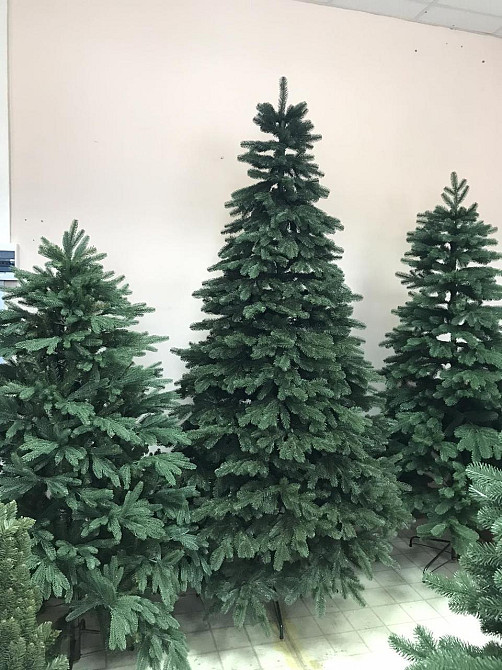 Штучна пухнаста ялинка Еліт (висота 3.50 м) лита (Зелена) Київ - фото 2