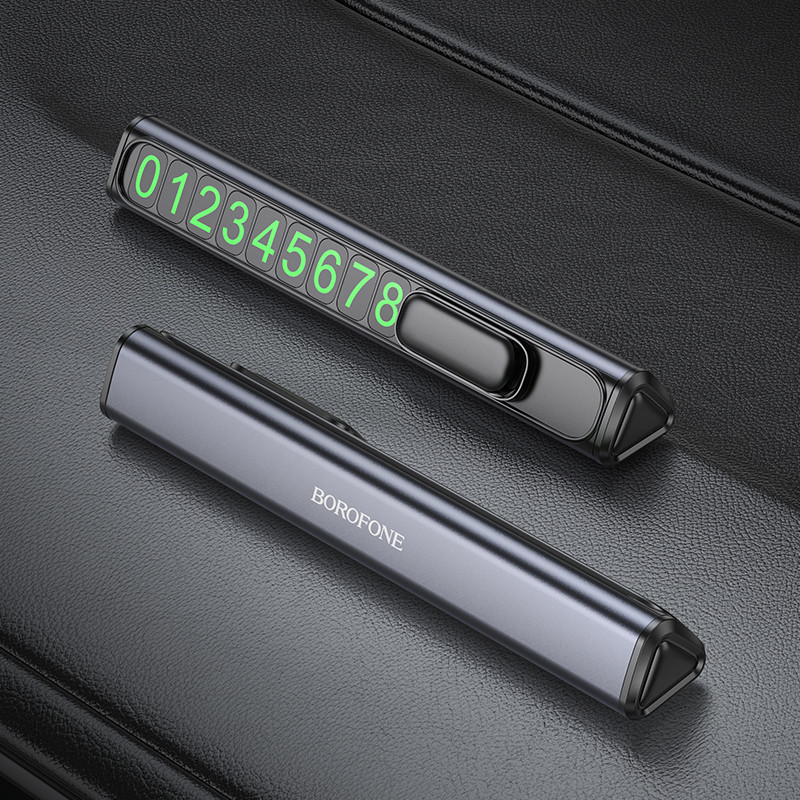 Парковочная карта BOROFONE FC3 Ronny can hidden parking sign Black Metal Gray Одесса - изображение 9