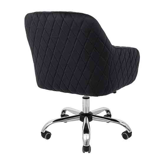 Стілець крісло м'який LibertyDesign U Jasmine 100 Piastra Roll Хром Темно-сірий Київ