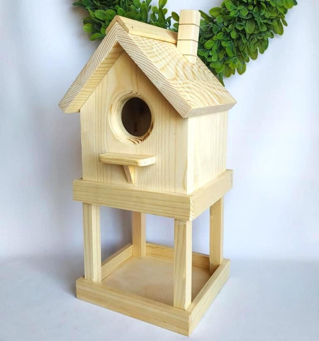 Годівниця зі шпаківнею "Пеструшка" бланже Миколаїв - фото 3