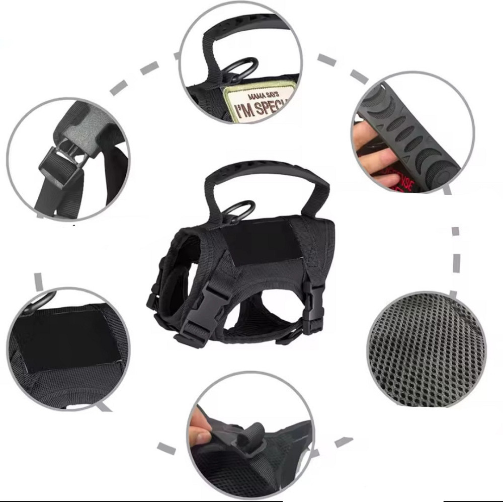 Шлея для котів та собак One Size чорний Київ - фото 4