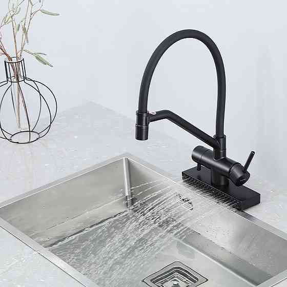 Смеситель для кухни под фильтр GAPPO G4098-6 гибкий с функцией 