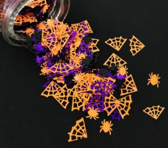 Конфетти на Хэллоуин Паутина и пауки 15 г разноцветный Киев - изображение 1