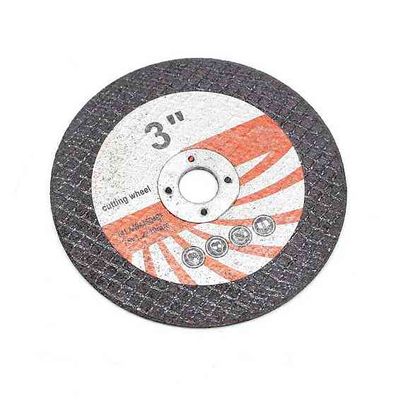 Диск відрізний для болгарки 3" (75мм), 1шт / Диск для болгарки / Круг відрізний / Круг для болгарки Київ