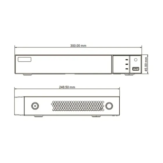 IP-відеореєстратор 8-канальний 8Mp TVT TD-308B1-8P для тепловізійних камер (77-00117) Київ