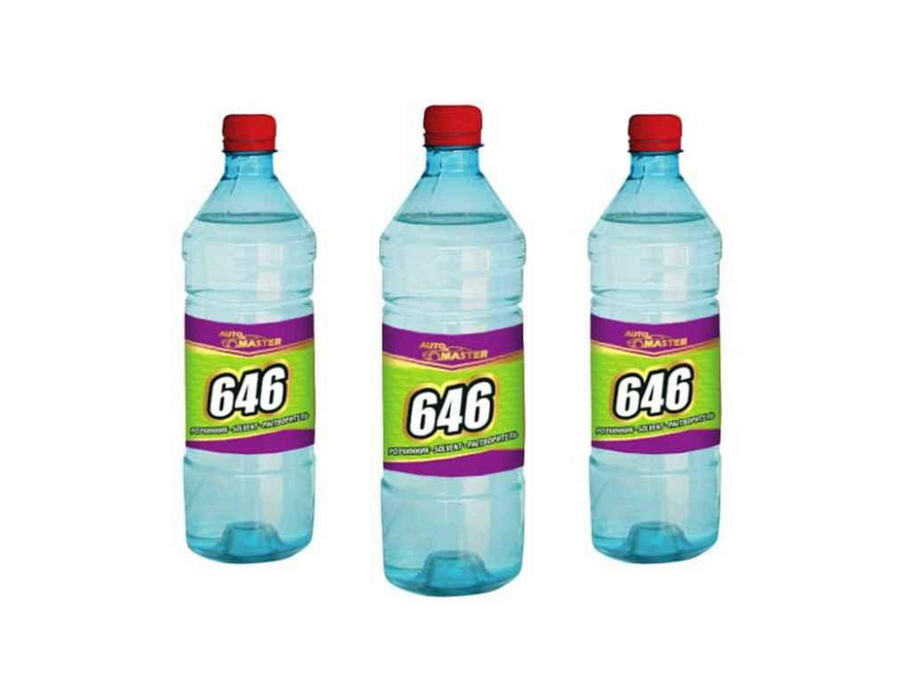 Растворитель 646 ДСТУ 0,9л (680г) ТМ AVTOMASTER Solmir Киев - изображение 1