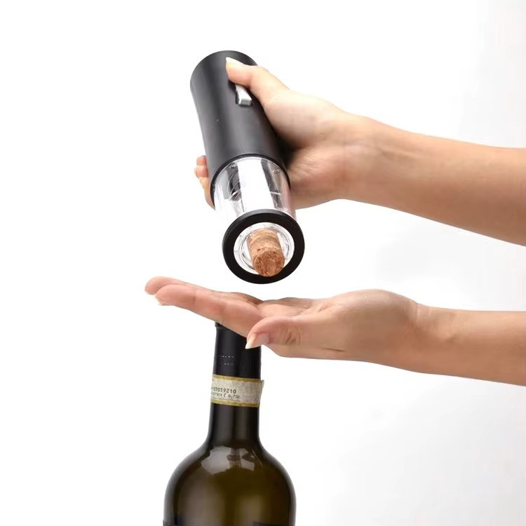 Штопор электрический на батарейках автоматический для вина електроштопор портативный прозрачный черный Кам'янець-Подільський - фото 4