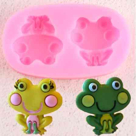 Молд силиконовый Лягушка 62 на 36 мм розовый Киев