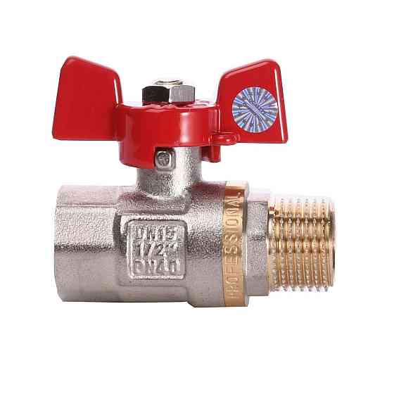 Кран кульовий прямий Q PROFESSIONAL 1/2" НВ КБ PN40 QP152 Київ