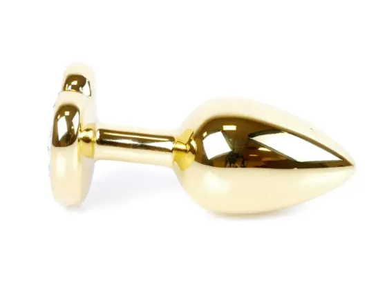 Анальна пробка Boss Series - Jewellery Gold Heart PLUG Purple S, BS6400043 Sex Aura Київ