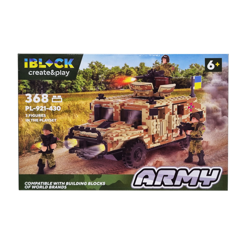Конструктор Армия IBLOCK PL-921-430, 3 фигурки военных Вид 4 Винница - изображение 1