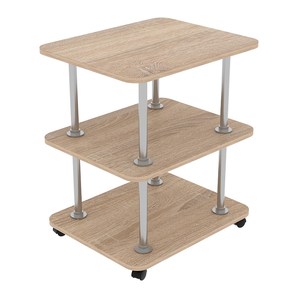 Тумба мобильная ТМ-4, Дуб Сонома, 550/450/700 Львов - изображение 1