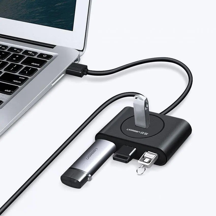 USB-хаб UGREEN USB 3.0 Hub  0.5m (Black) Киев - изображение 5