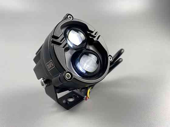 Світлодіодна LED-фара автомобіля ближний + дальній 30 W білий + бурштиновий IP67, LED-фара робочого світла Мукачево