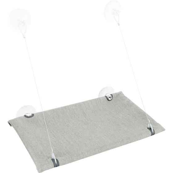 Лежак Trixie для вікна з кріпленнями велюр 50 х 30 см сірий Київ