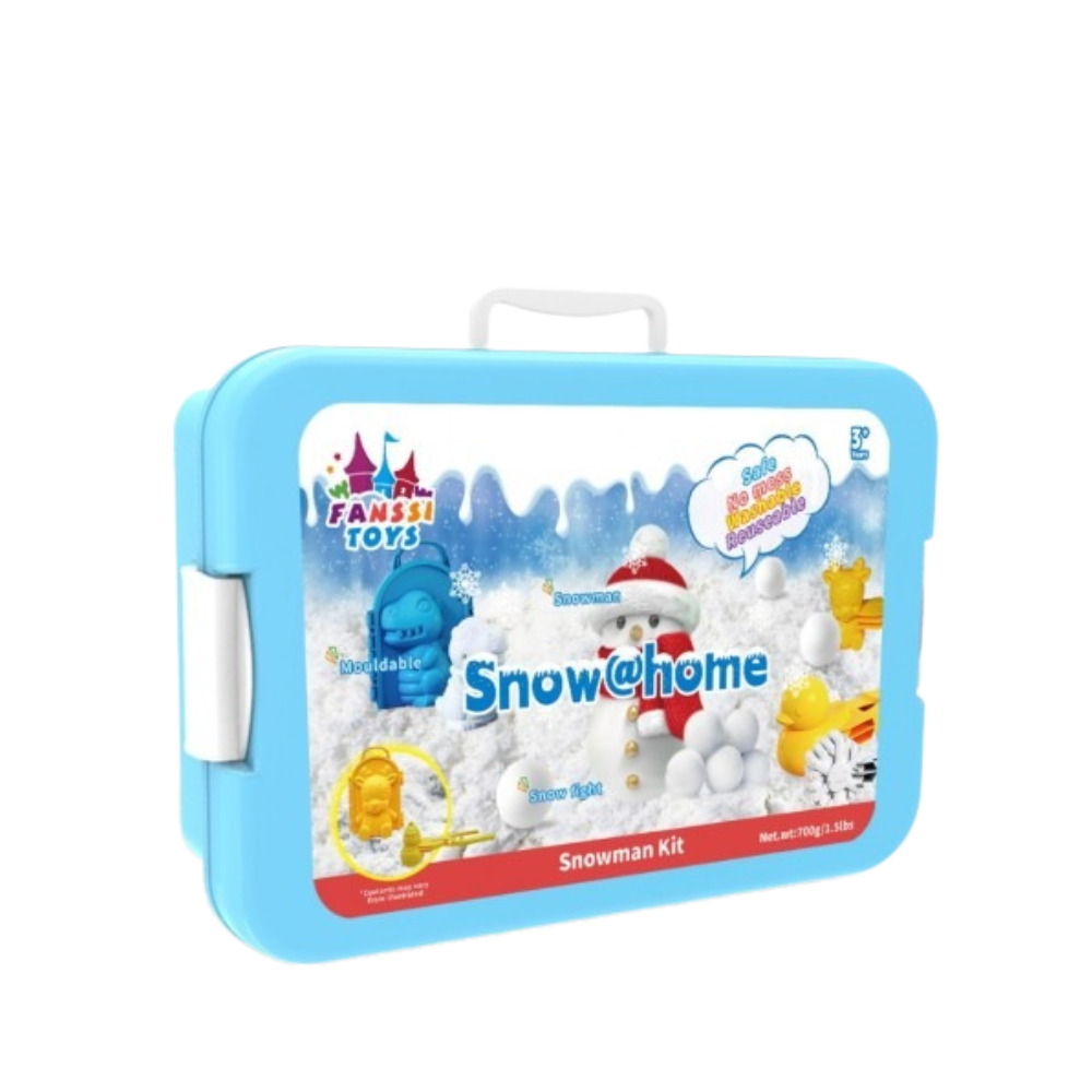 Набір снігу кінетичний пісок для дітей, набір “Сніговик”, маса для ліплення, творчості з формою для ліплення Кам'янець-Подільський - фото 8