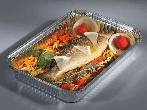 Контейнеры из алюминиевой фольги с крышкой 230*180 мм Павлоград