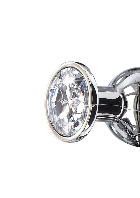 Анальная пробка с кристаллом Toy Joy Diamond Bum Bijou, серебристый, Small Sex Aura Киев - изображение 3