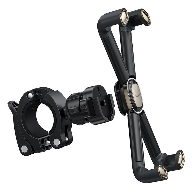 Вело-мото тримач для смартфона Baseus Quick to take cycling Holder SUQX-01 (Чорний) Миколаїв - фото 1