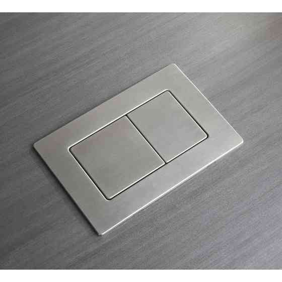 Панель змиву Koer KT-0612-02 240x160x10mm з нержавіючої сталі, кнопка квадратна SUS304 (KR6120)   ( 27759 ) Харків