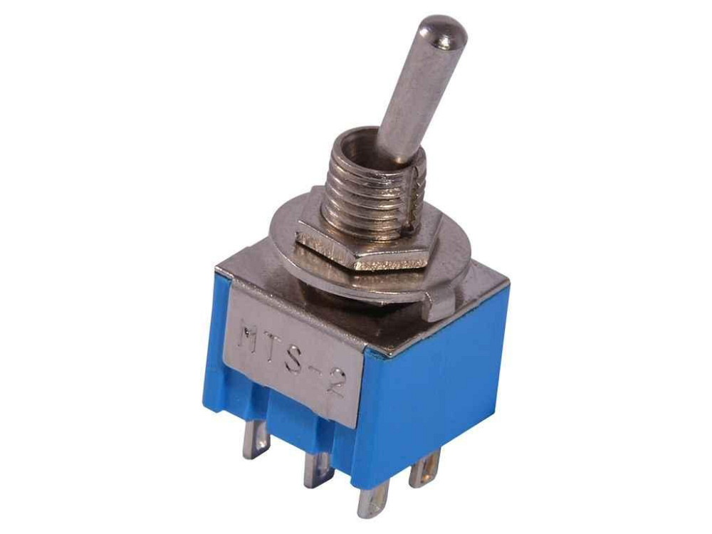 Тумблер MTS-203 ON-OFF-ON 3Пол. *6Конт. ТМ АСКО Київ - фото 1