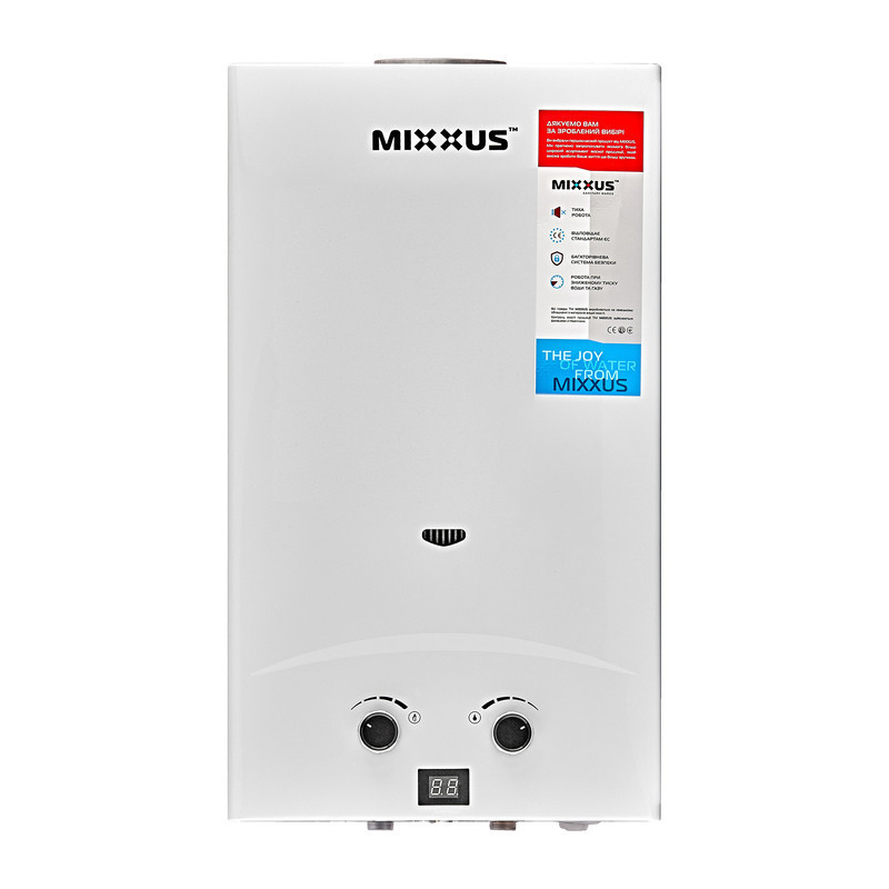 Газова колонка Mixxus GWH-0112 BASIC WHITE димохідна 12 л/хв   ( WH0029 ) 29358 Харків - фото 6