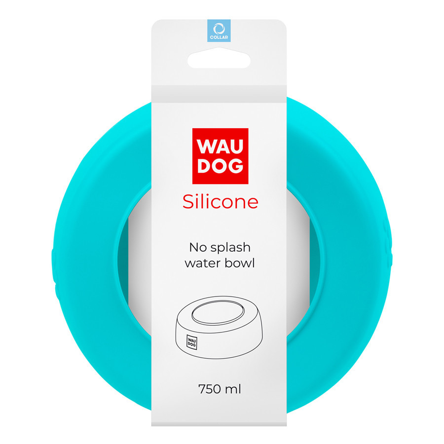 Миска-непроливайка  WAUDOG Silicone, 750 мл голубой Винница - изображение 1