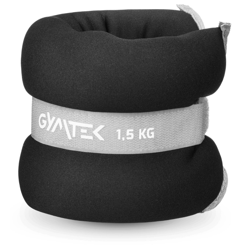 Обважнювачі Gymtek для рук і ніг 2 х 1,5кг чорний Киев - изображение 4
